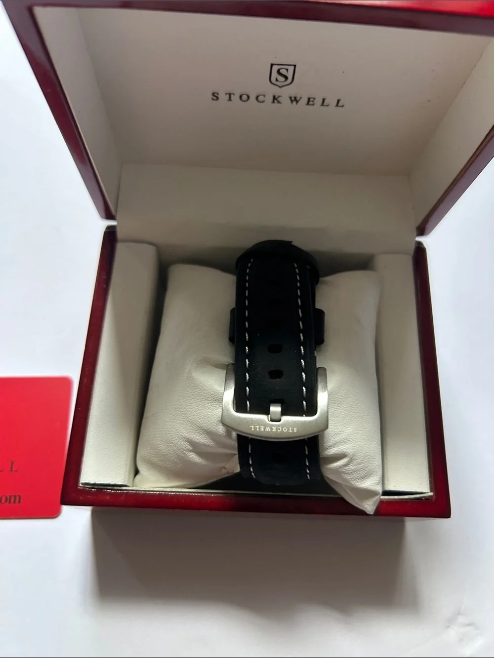 Men's STOCKWELLBlack Chronograph Watch with Silver-Tone Case NEEDS BATTERY. Gorg